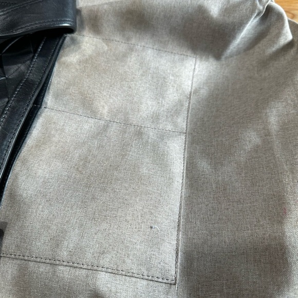 Welden Black Geometric Pattern Leather Tote - Picture 11 of 14